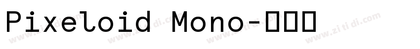 Pixeloid Mono字体转换